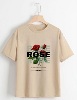 ROSE ELEGANCE GRAPHIC TEE