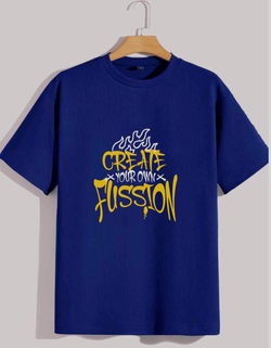 Create Your Own Fusion Tee – Electric Blue