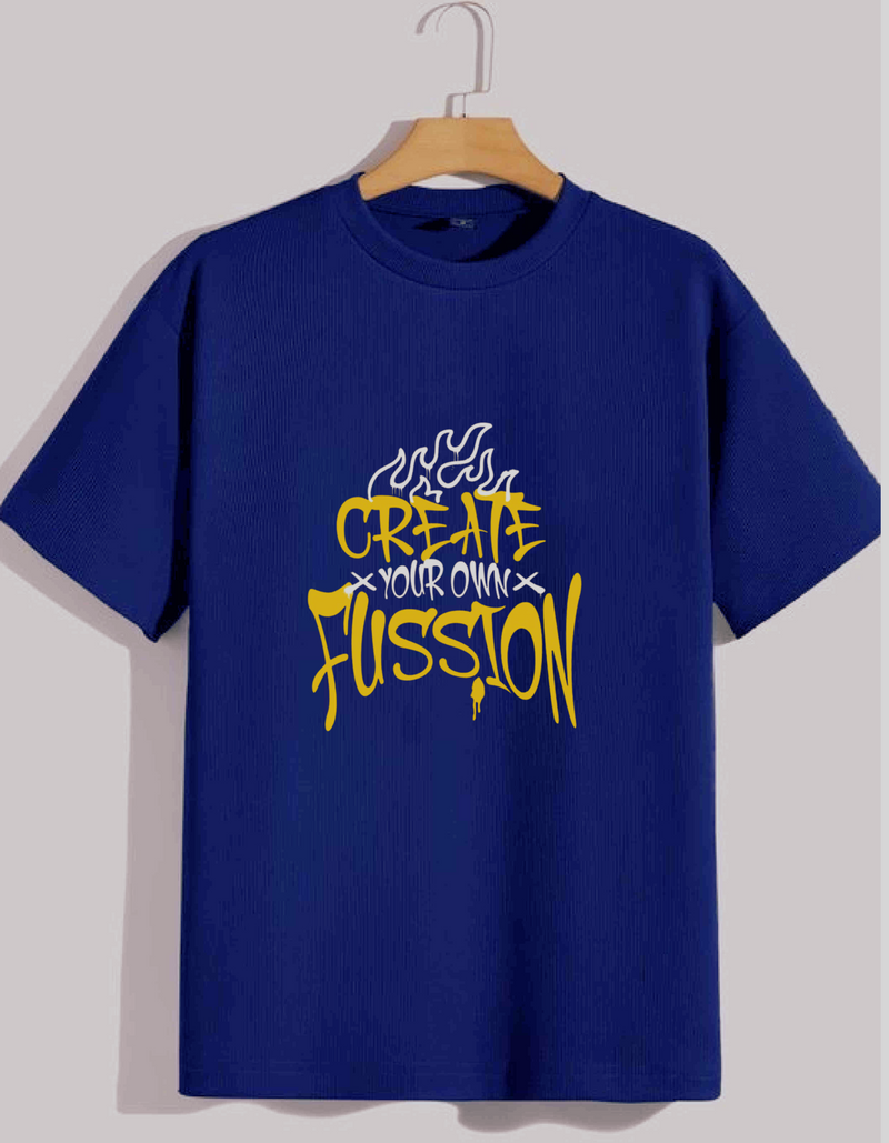Create Your Own Fusion Tee – Electric Blue