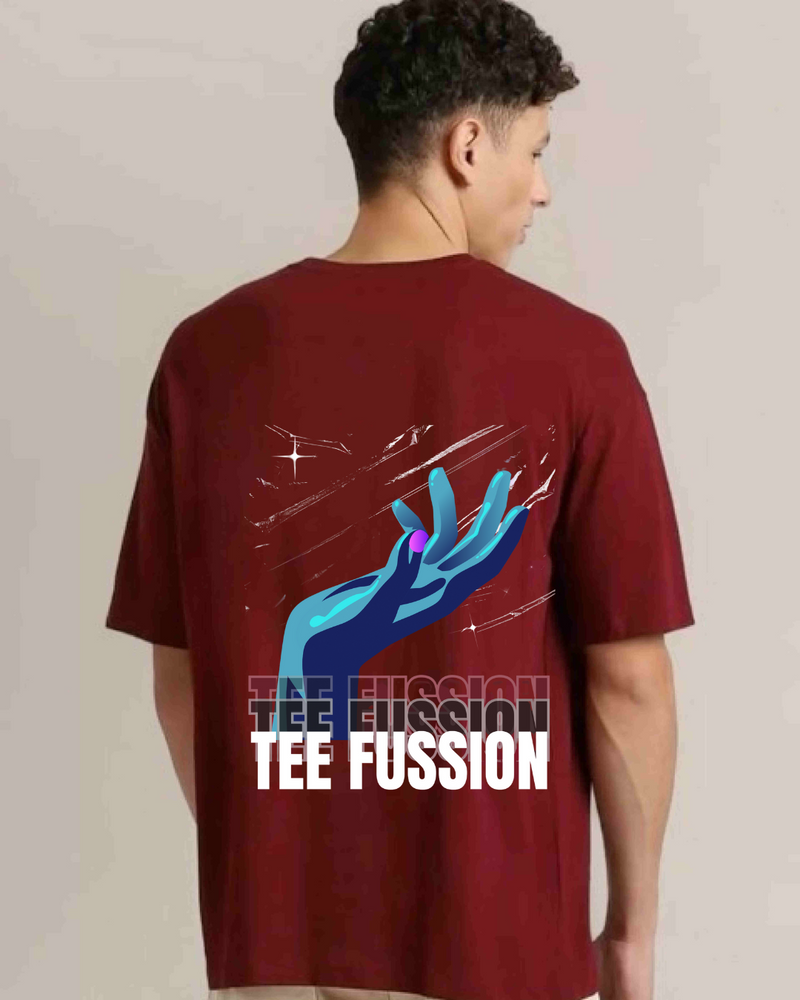 Tee Fussion Cosmic Hand - Abstract Graphic T-Shirt