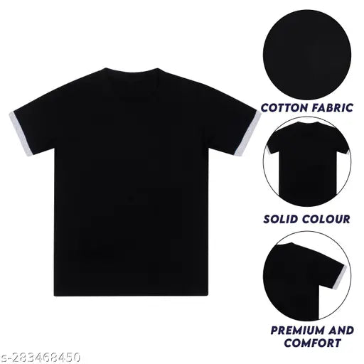 TEE FUSSION SHORT SLEEVE BLACK T SHIRT