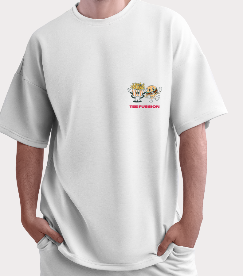 Tee Fussion “Fries Mode” White Tee