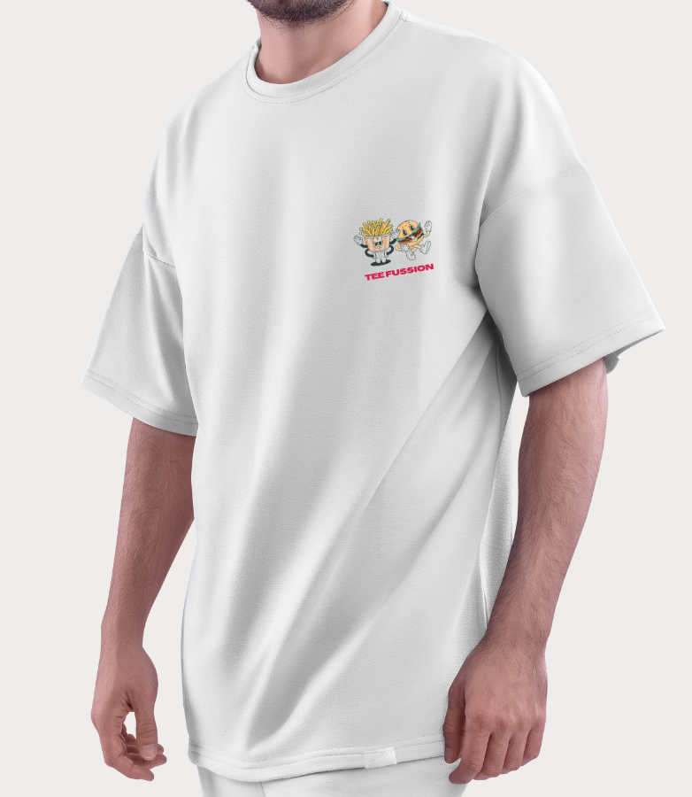 Tee Fussion “Fries Mode” White Tee